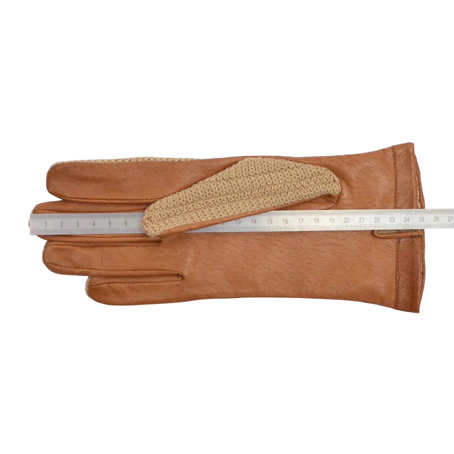 Leather & Knit Driving Gloves - Size 8.5