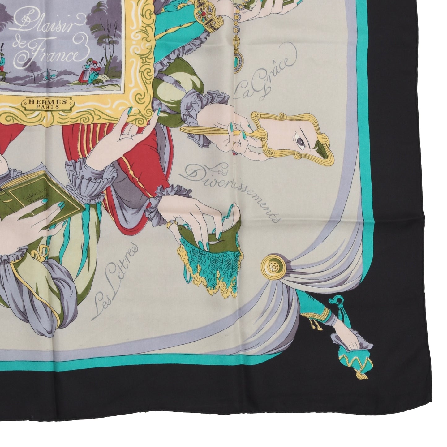 Hermès Paris Hugo Grygkar Plaisir de France Seidenschal