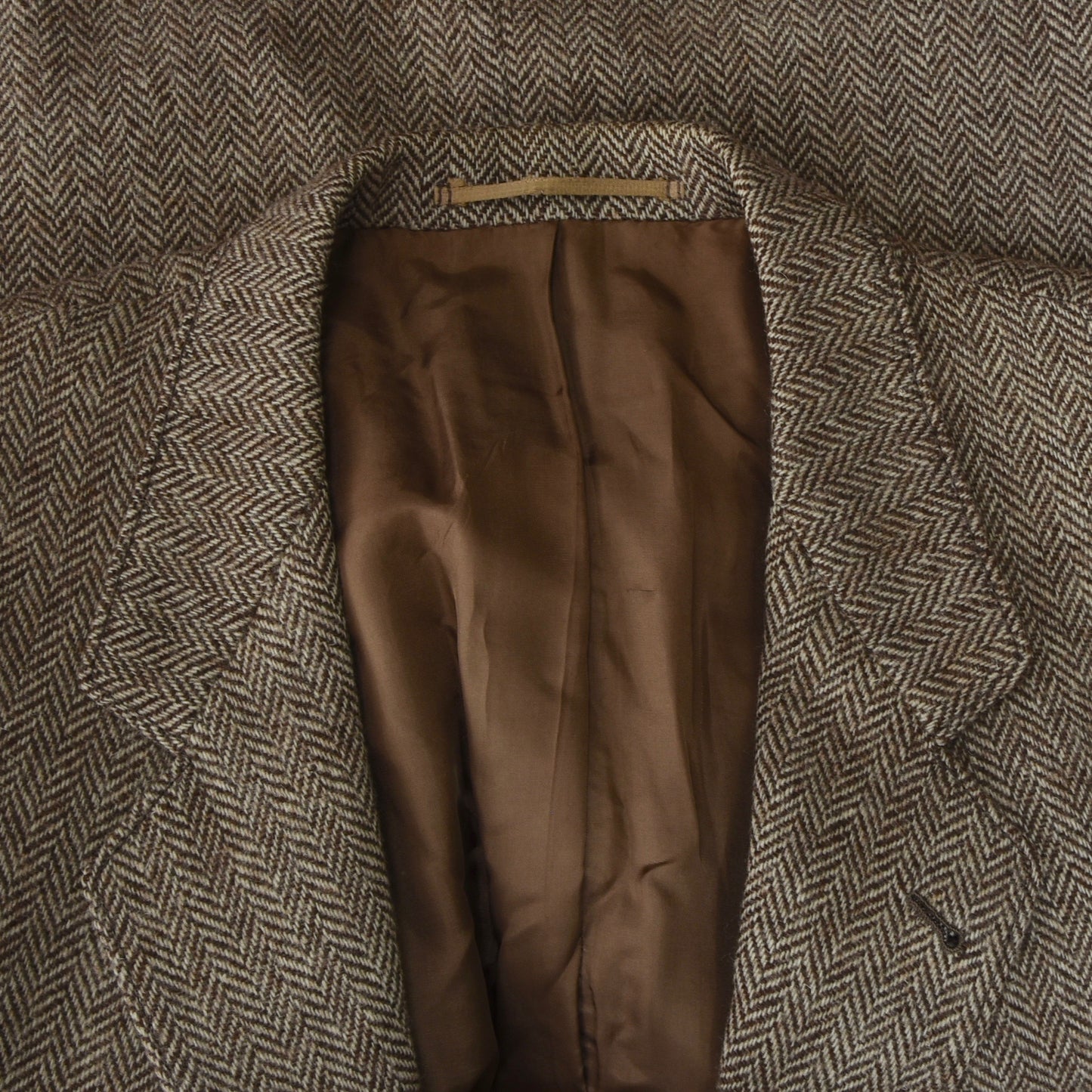 Vintage Bespoke Wool Tweed Jacket - Herringbone