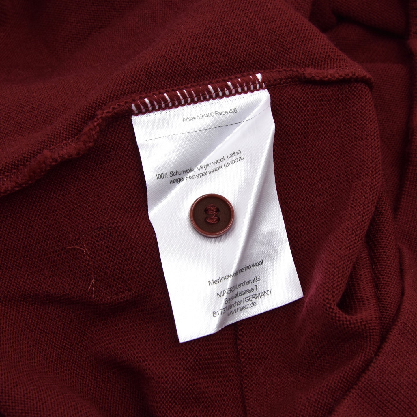 März Wool Sweater Vest/Waistcoat Size 48 - Burgundy