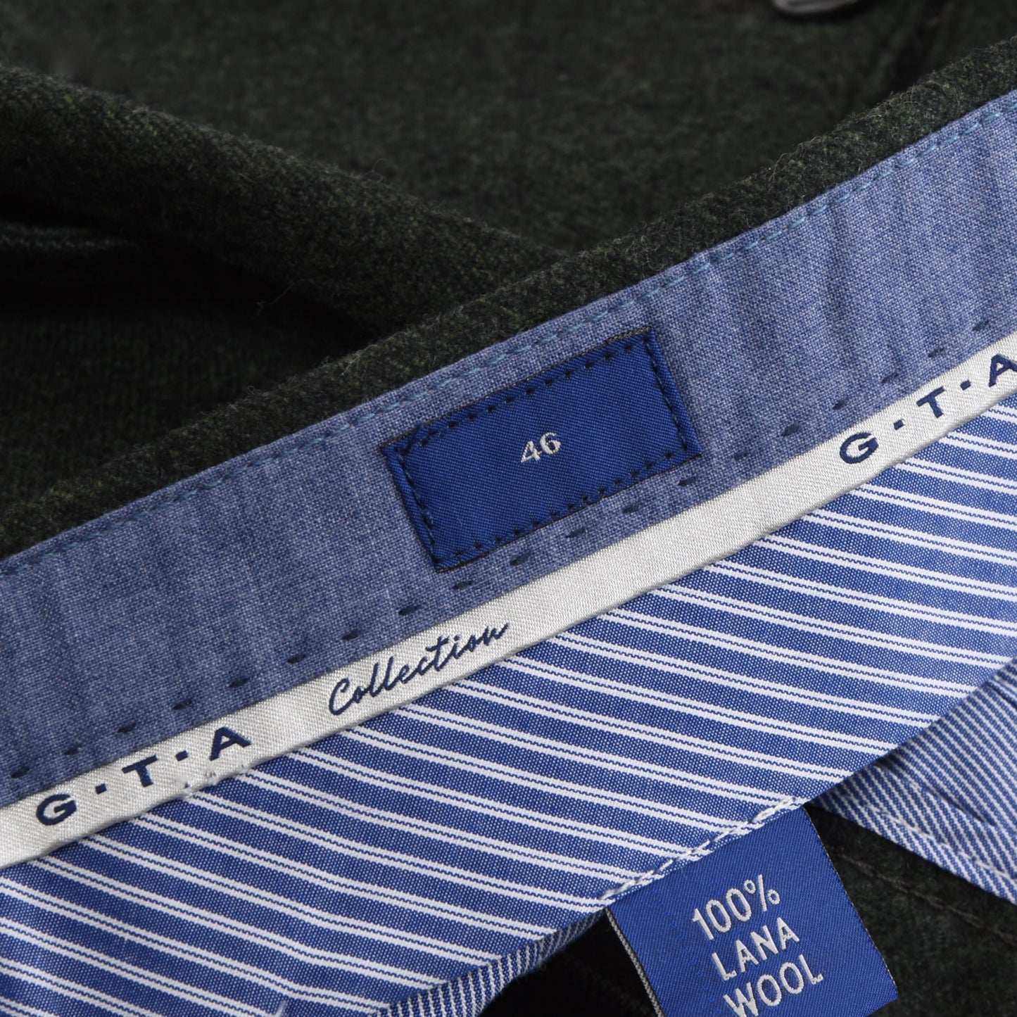 GTA Wool Flannel Pants Size 46 - Bottle Green