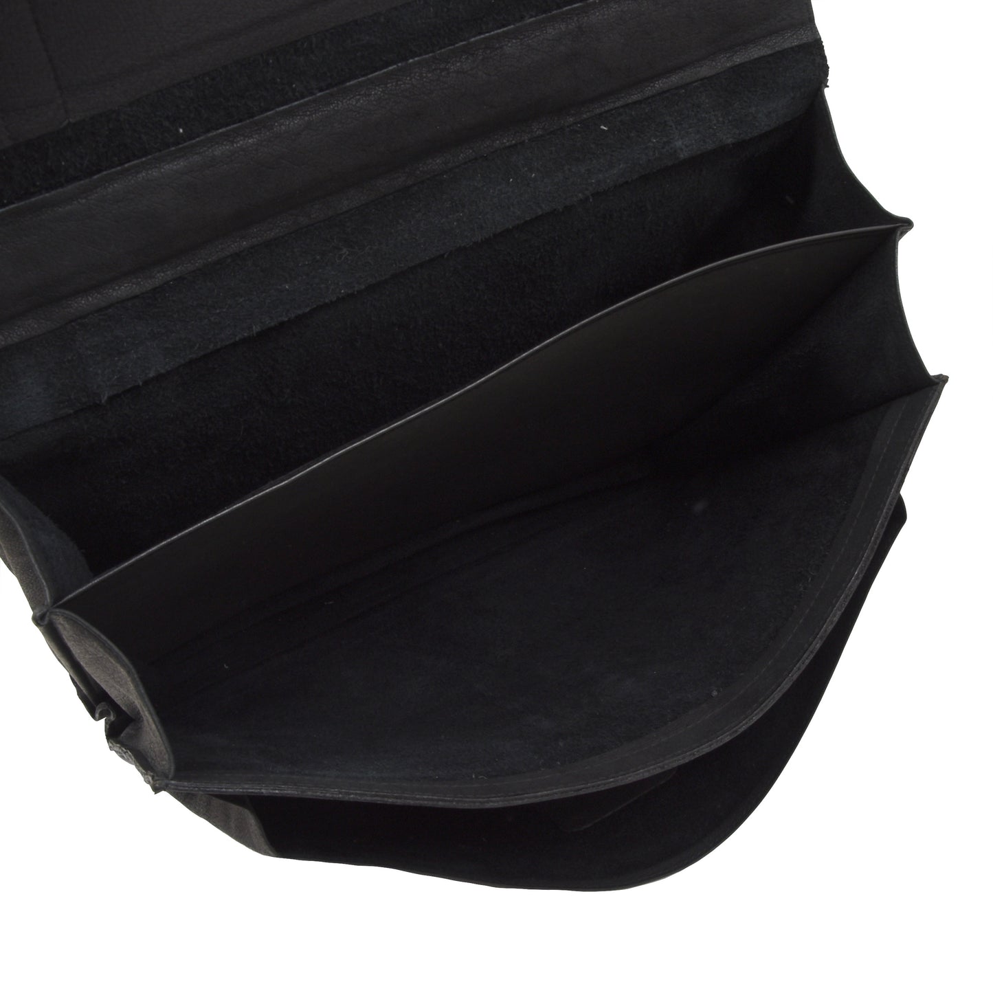 Cheney England Unlined Leather Briefcase - Black