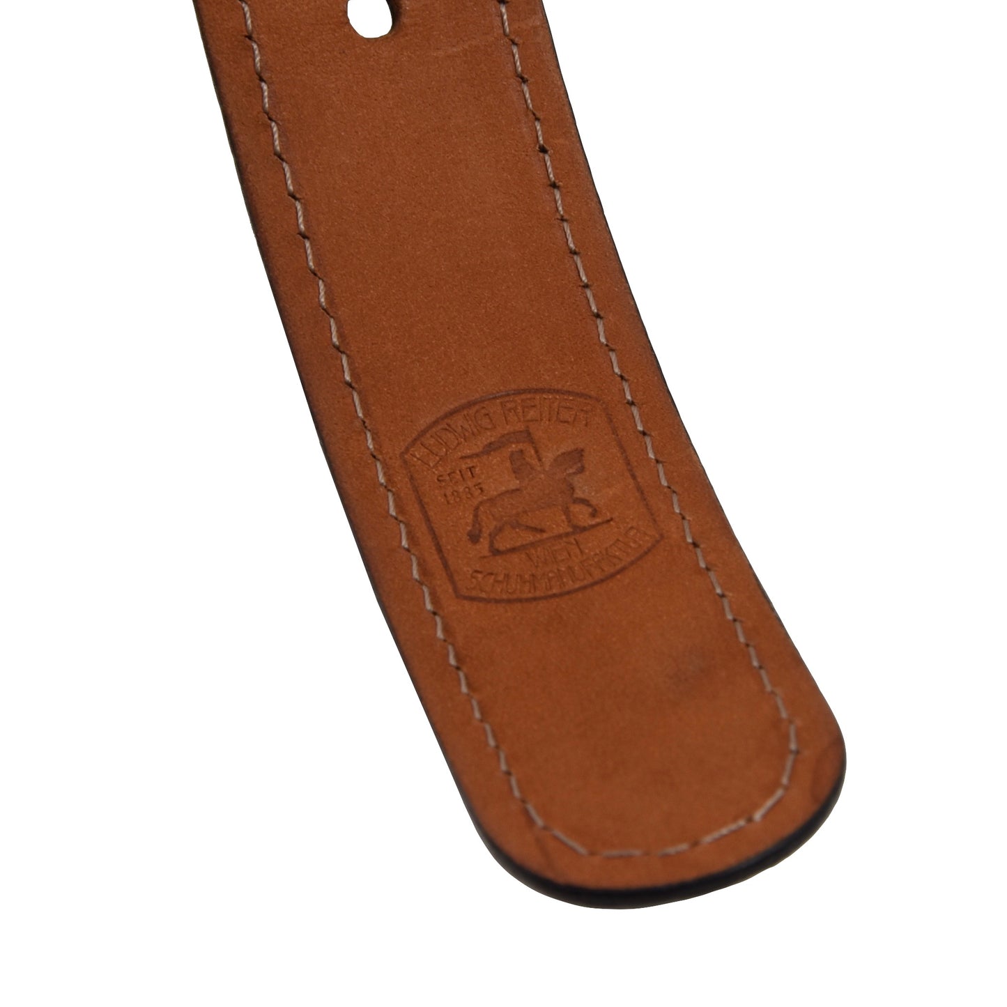 Ludwig Reiter Rembord Scotch Grain Leather Belt Size 95 - Black