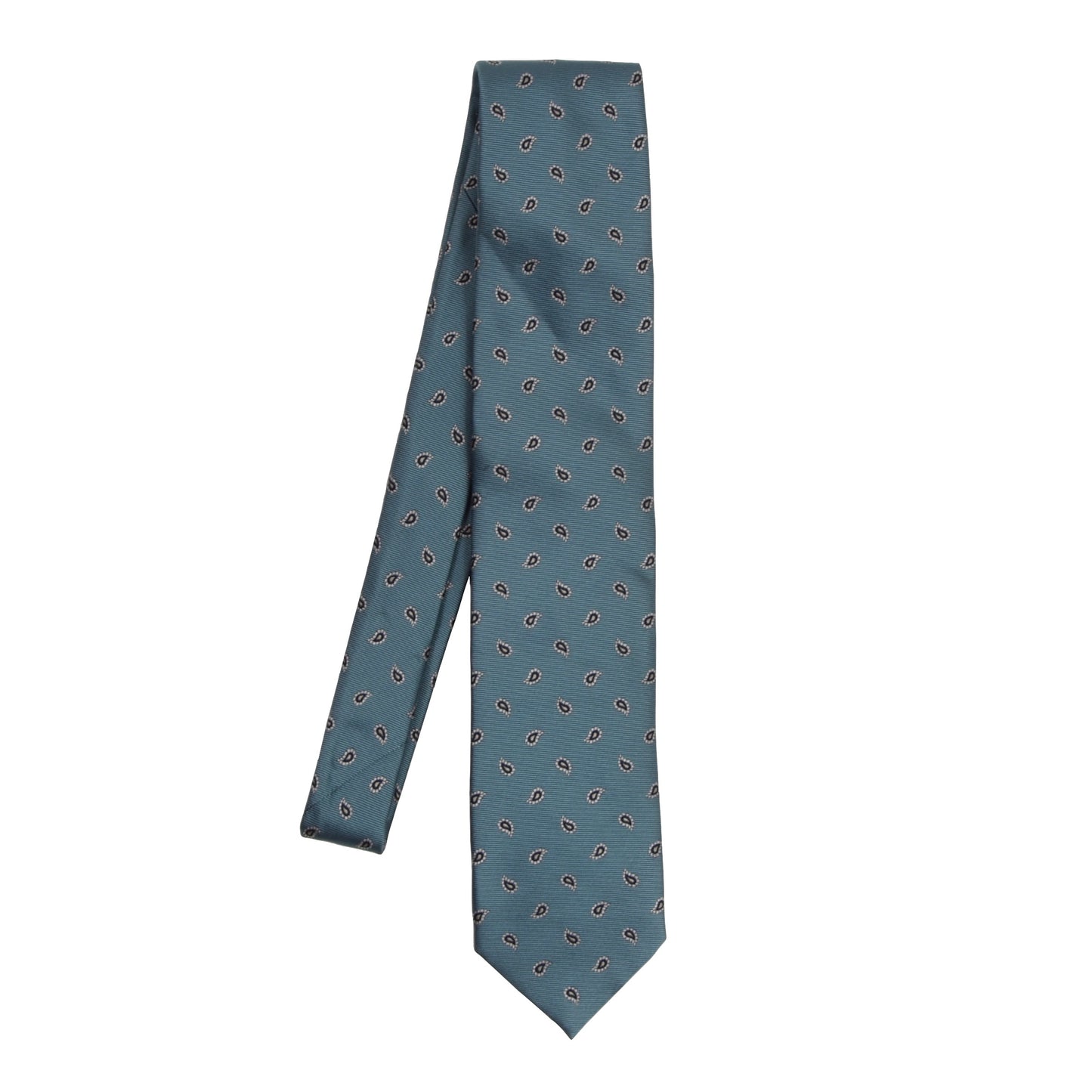 Corneliani Silk Paisley Tie - Blue