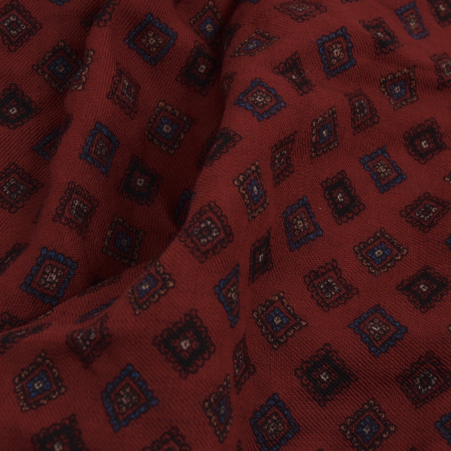 Wool Challis Dress Scarf - Red