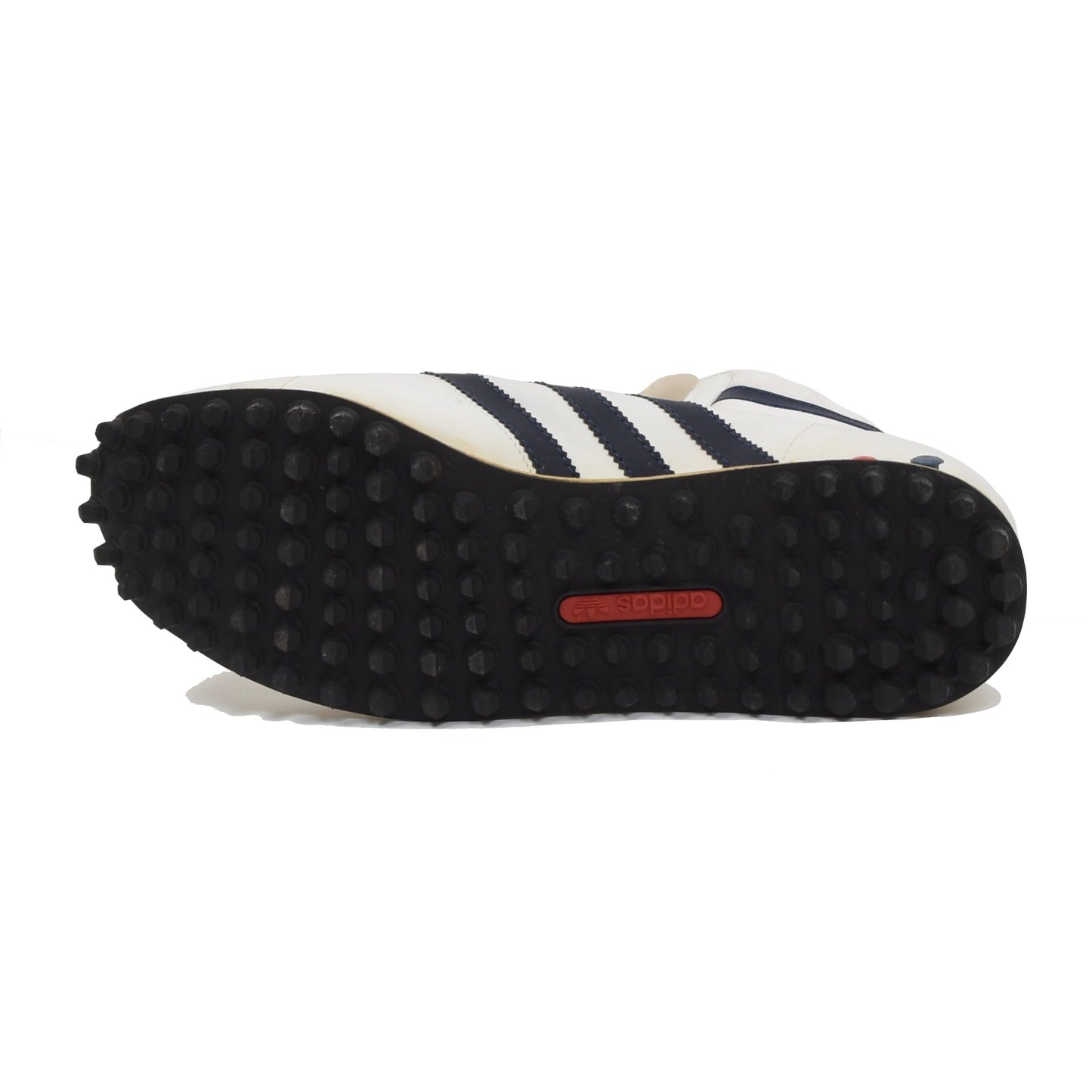 Vintage Adidas Jogging High Sneakers Größe 12-47 1/3 - weiß/Navy