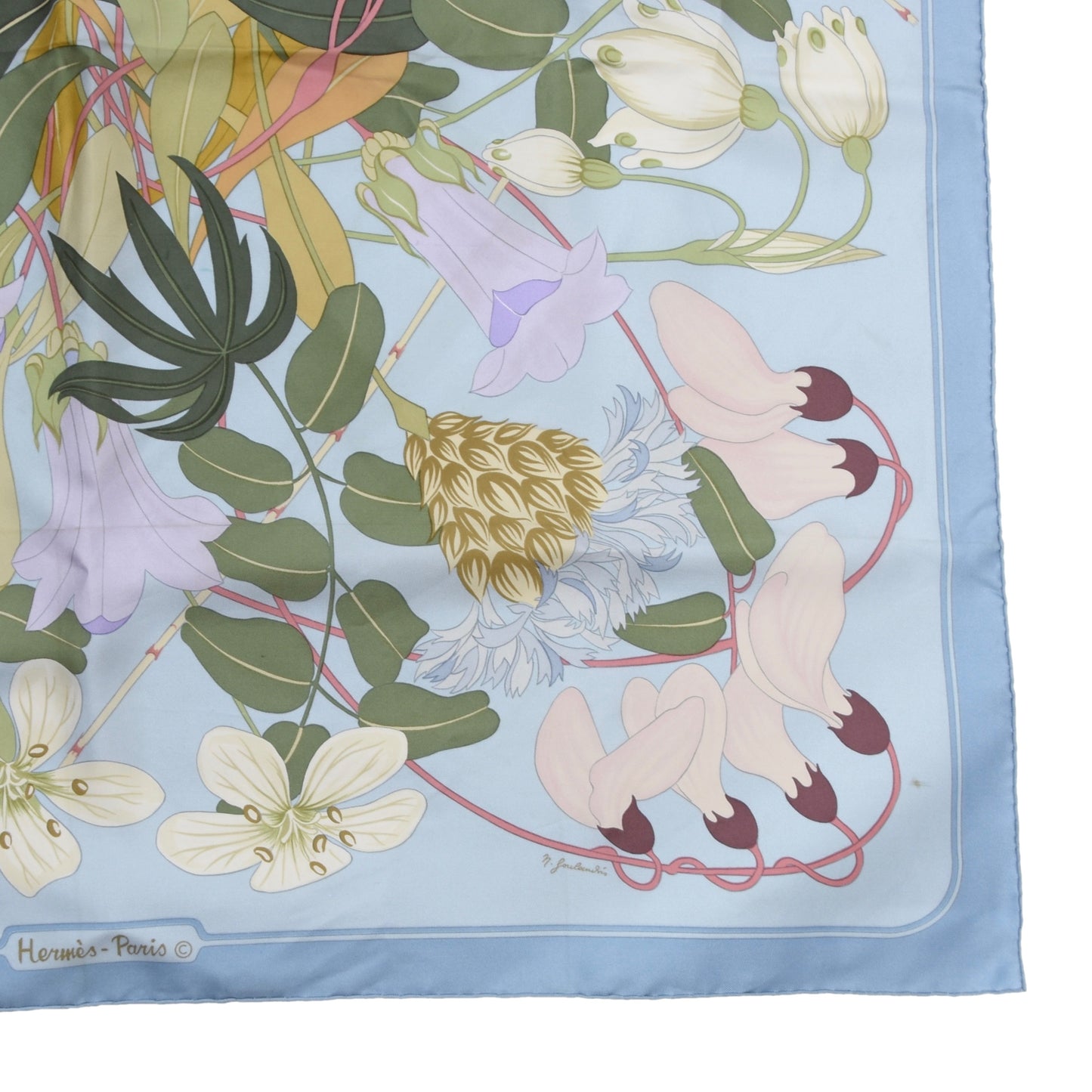 Hermès Paris Niki Goulandris 'Flora Graeca' Silk Scarf