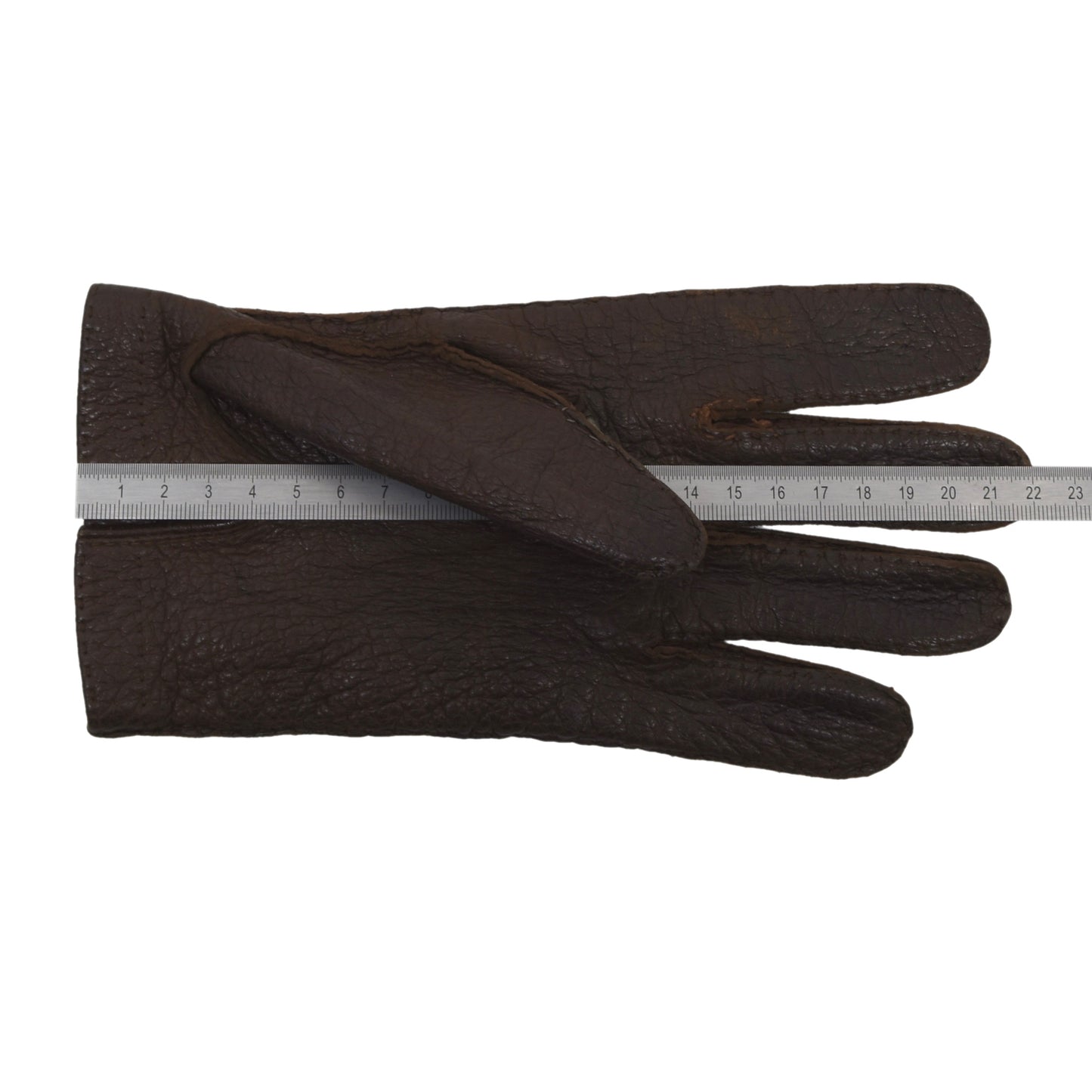 Unlined Peccary Gloves - Chocolate Brown