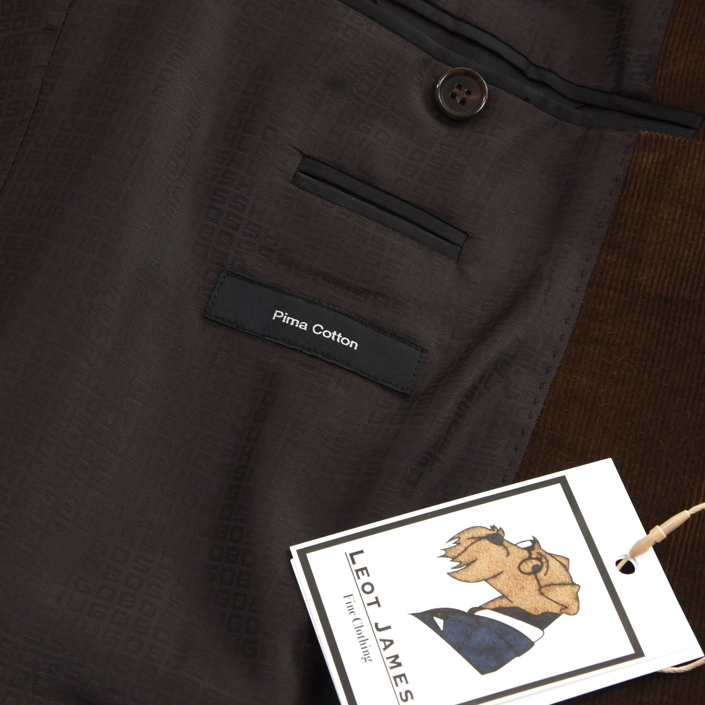 Hugo Boss Cordanzug Größe 48 - Braun