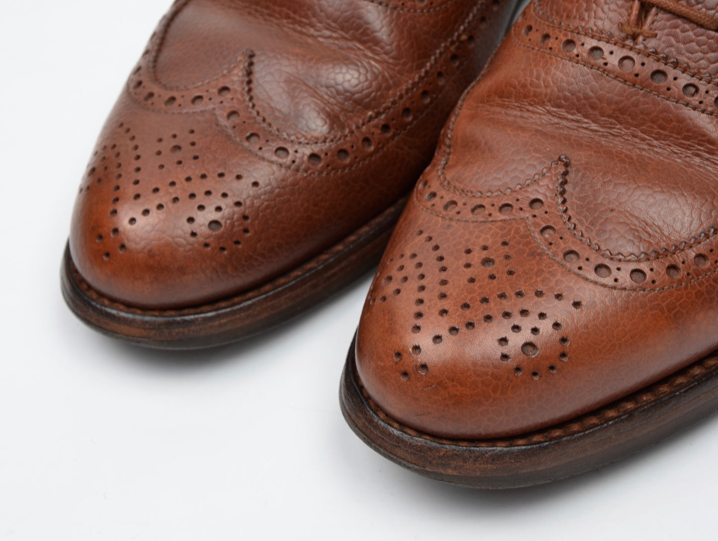 Crockett & Jones Cap Brogue Schuhe Größe 8,5 EE - Braun