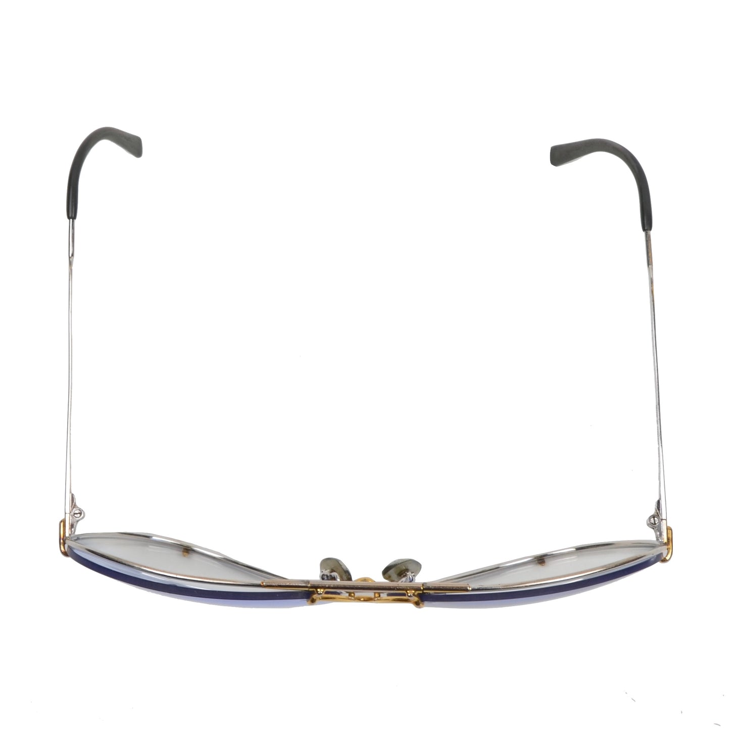 Vintage Porsche Design 5621 Sonnenbrille - Silber und Blau