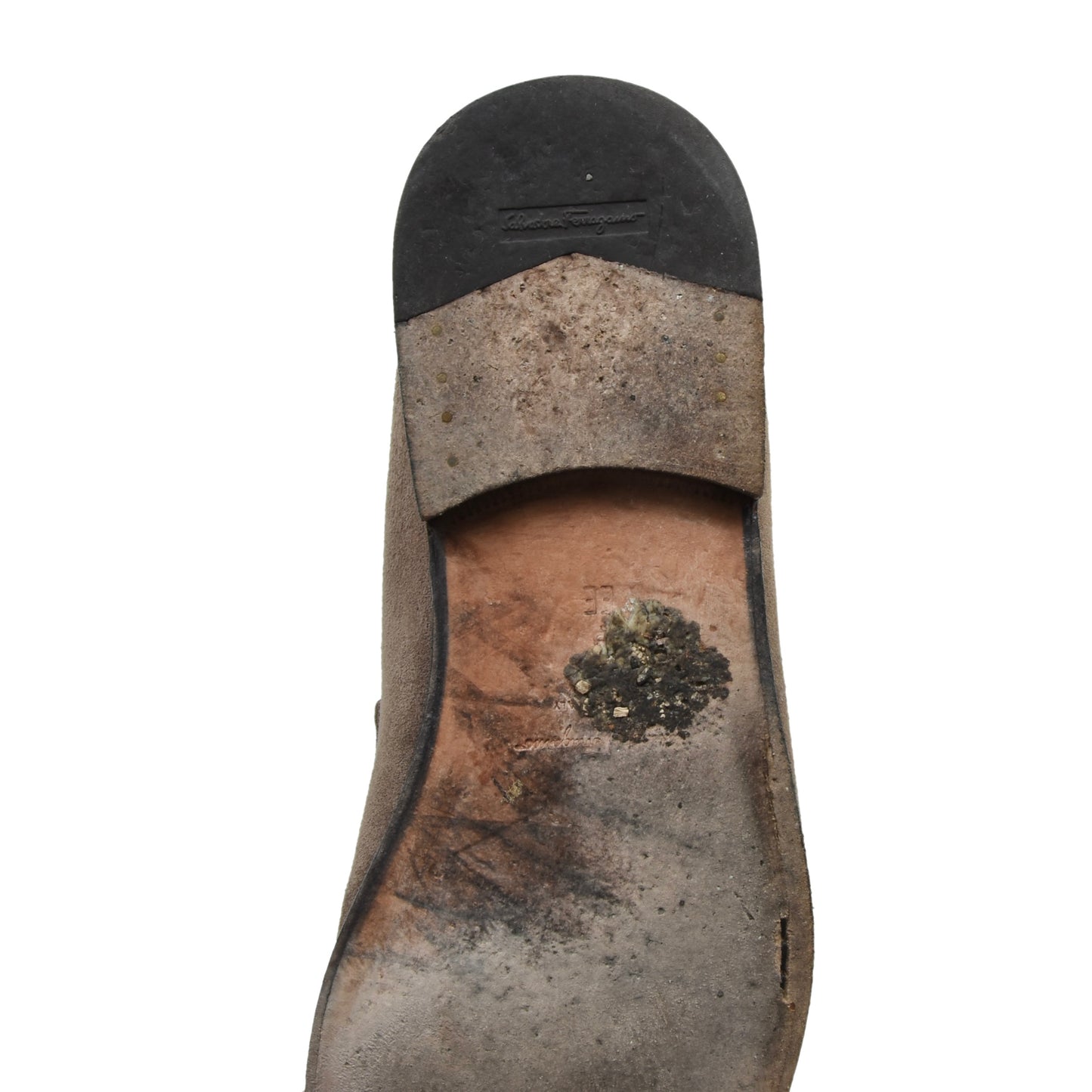 Salvatore Ferragamo Loafers aus Wildleder Größe 9EE - Beige