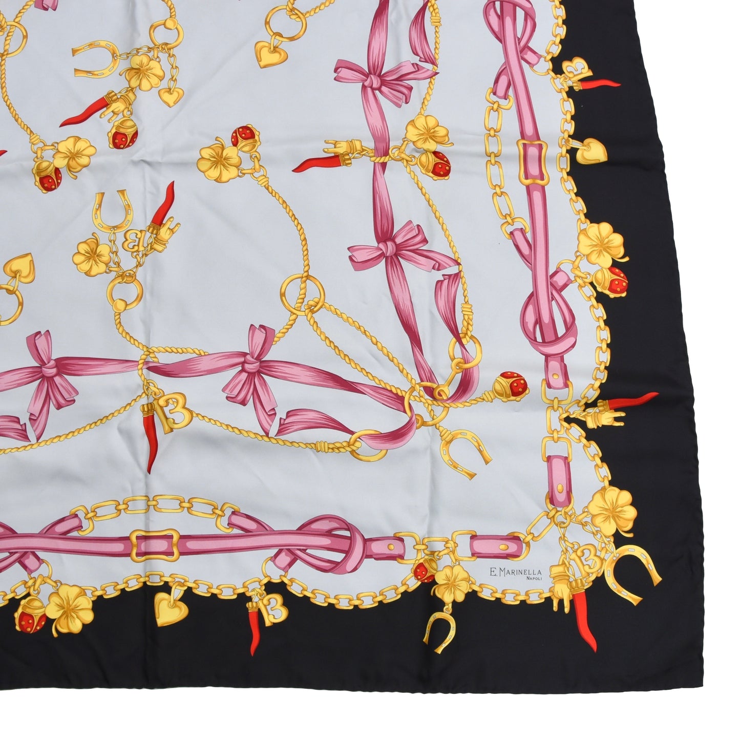 E. Marinella Napoli Silk Scarf + Box - Cornicello