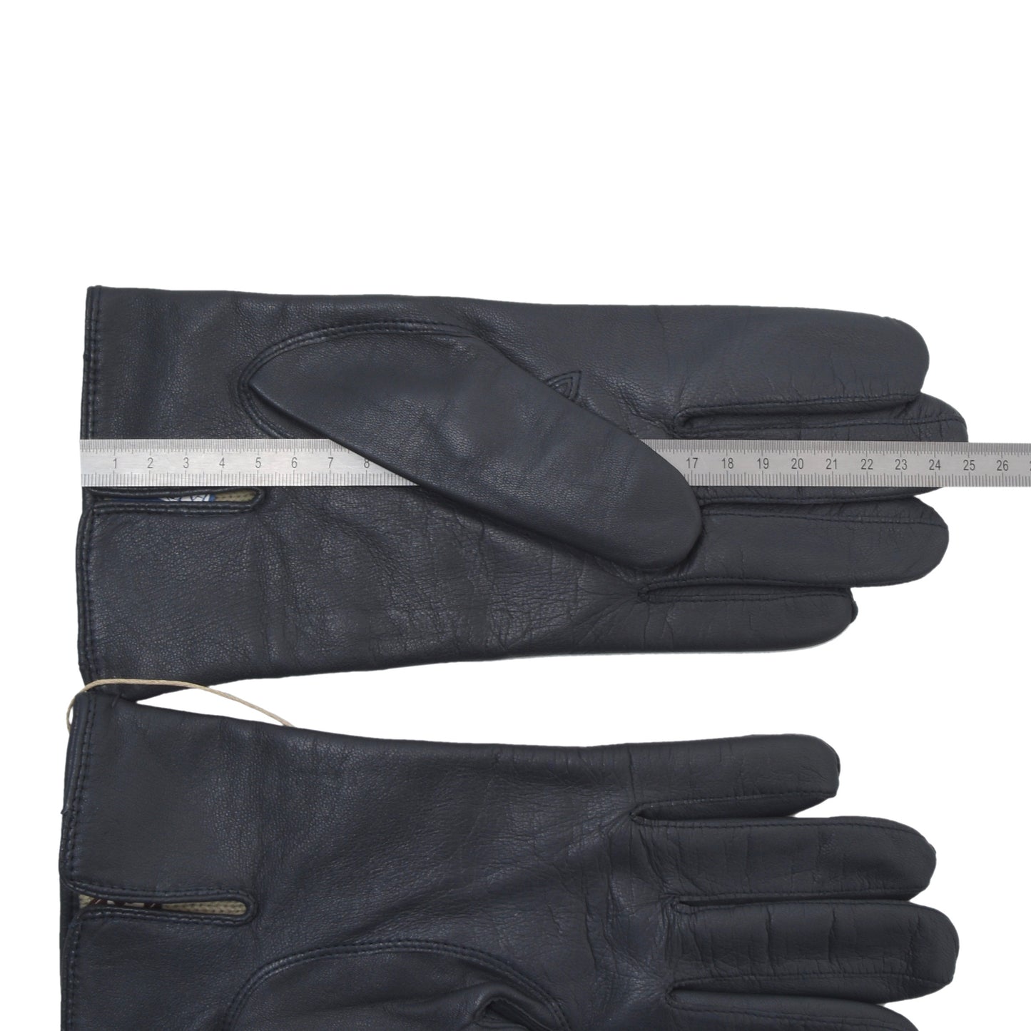 New RIKA Lined Leather Dress Gloves Size 8.5 - Grey