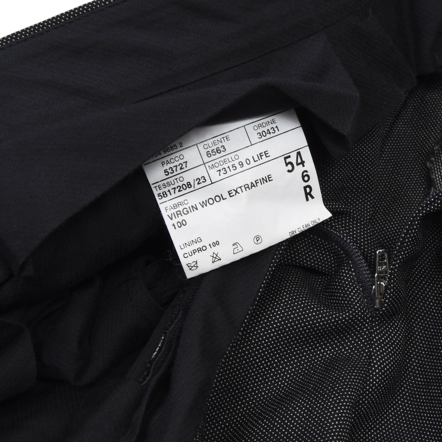 Corneliani Nailhead Wool Suit Size 54 - Charcoal