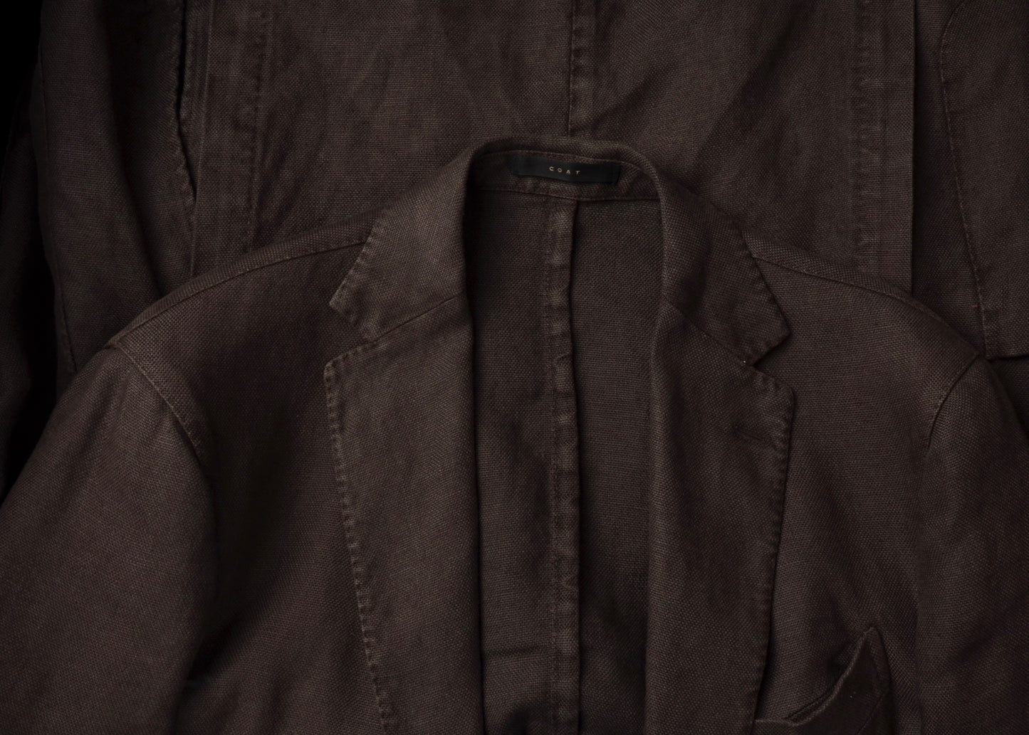 Boglioli COAT Linen Jacket Size 48 - Brown