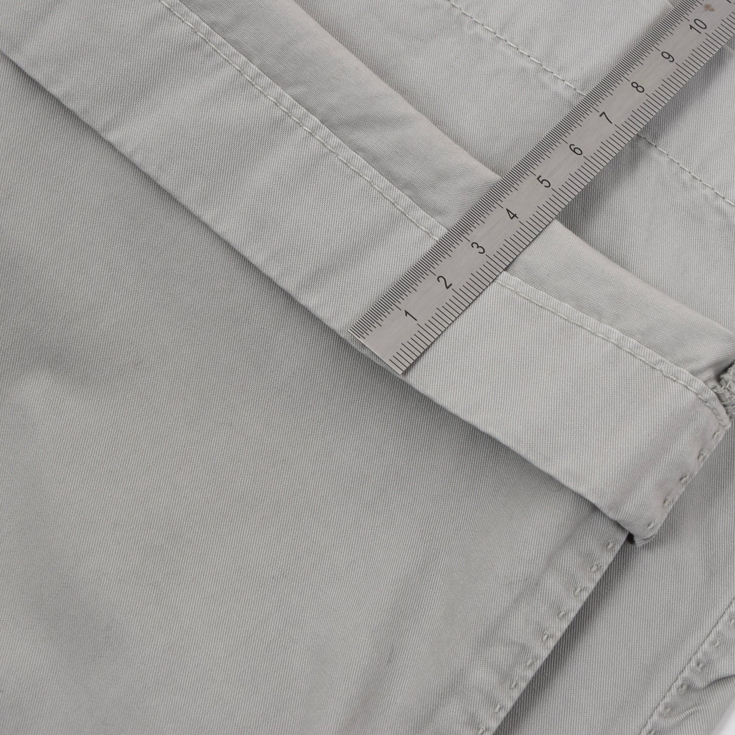 Luigi Borrelli Cotton Pants Size 54 - Grey