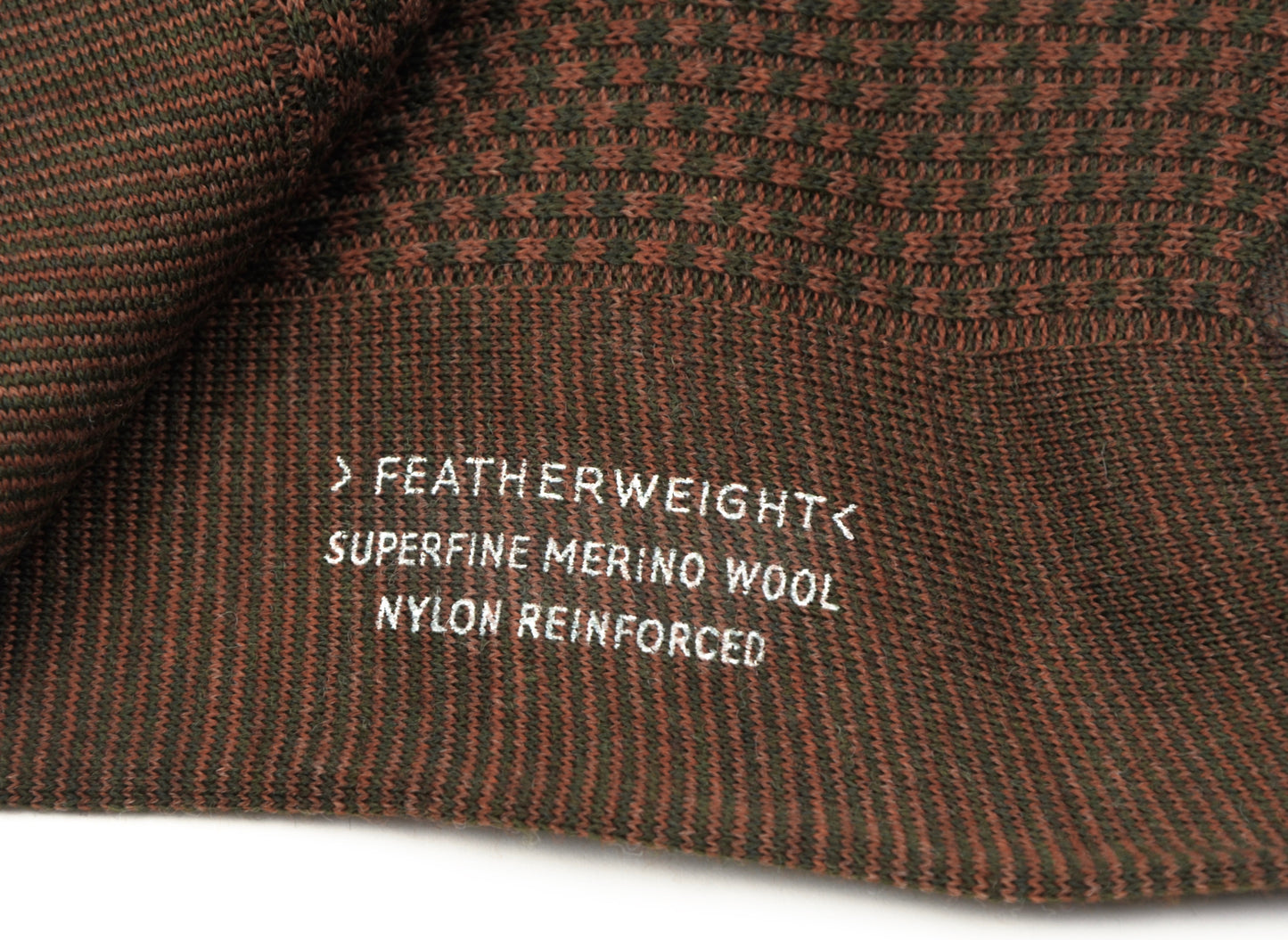 Knize Wien Merino Socken Größe 11 - Grün & Hellbraun