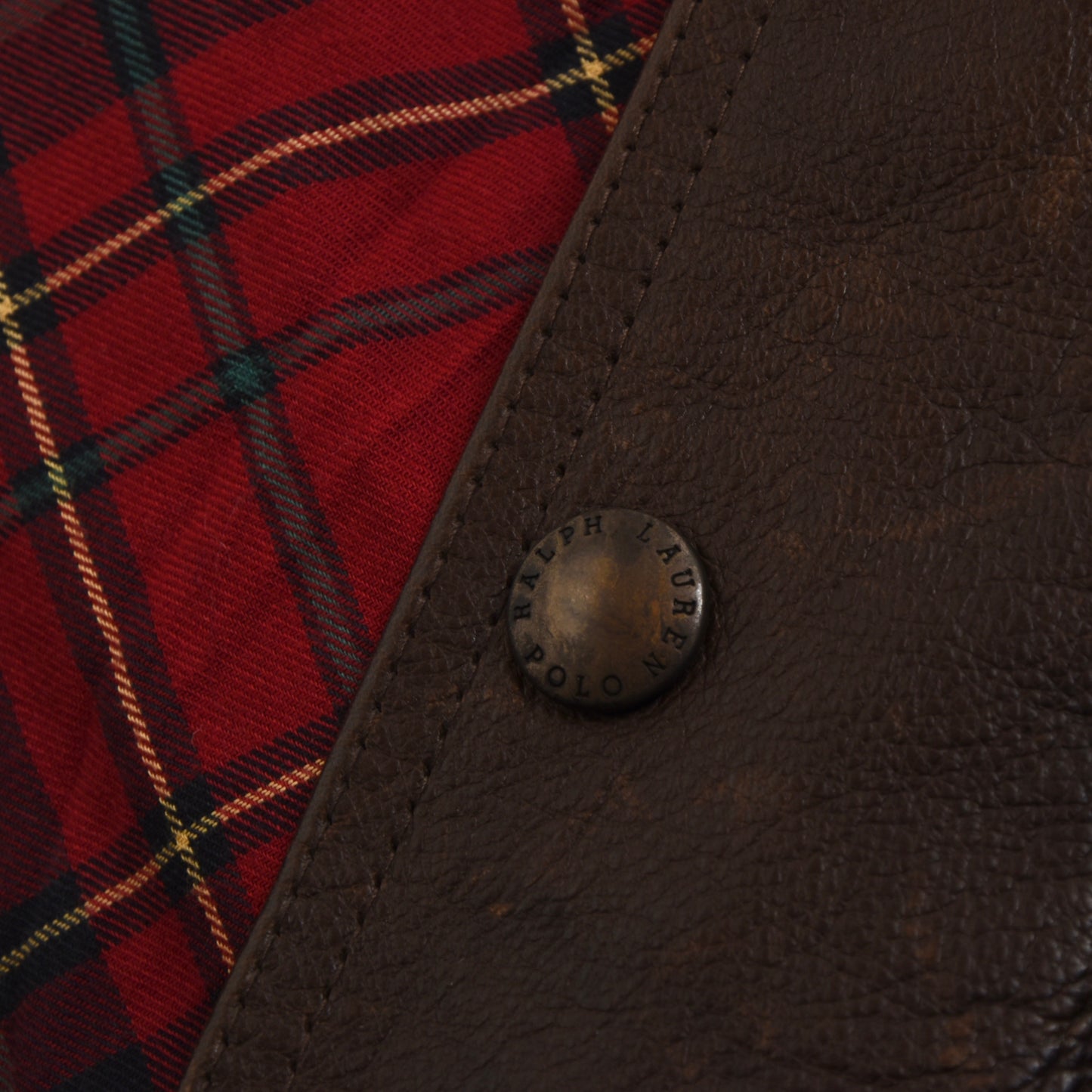 Polo Ralph Lauren Moto/Shooting Lederjacke Größe XL - Braun