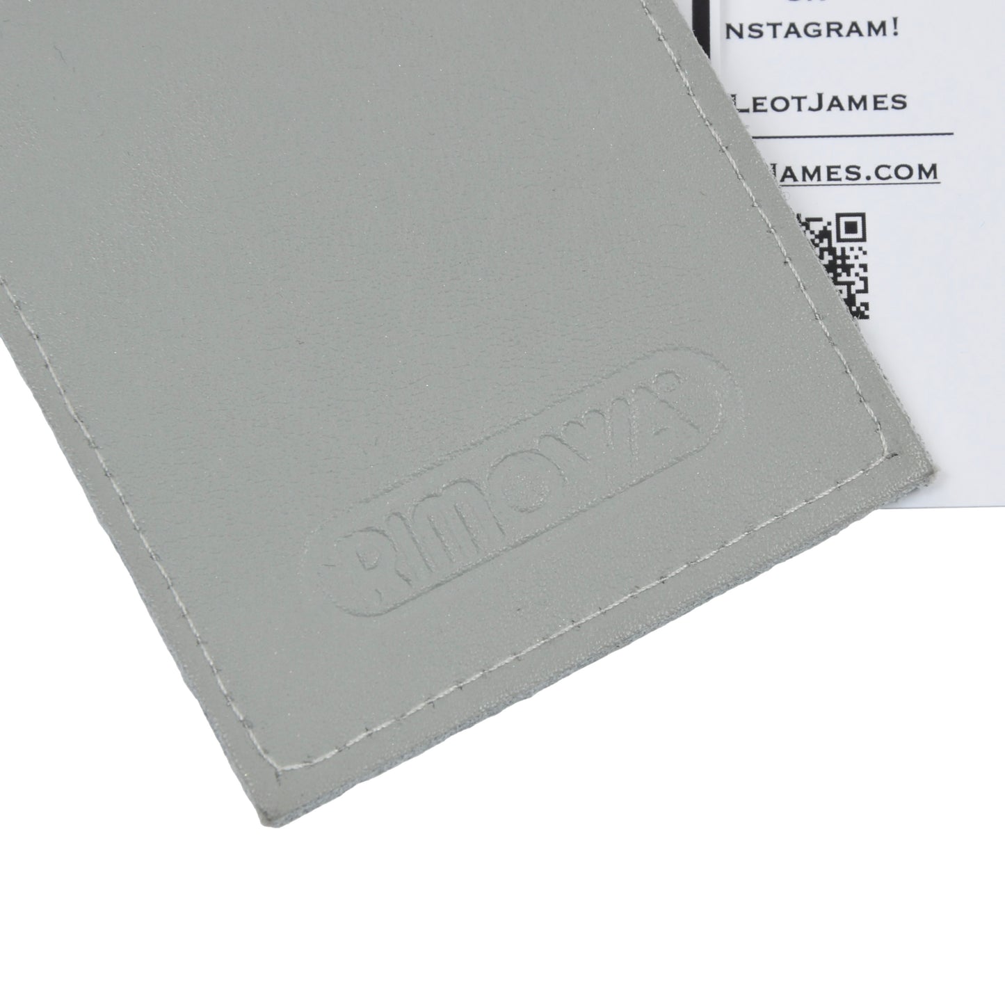 RIMOWA Leather Luggage Tag - Light Grey