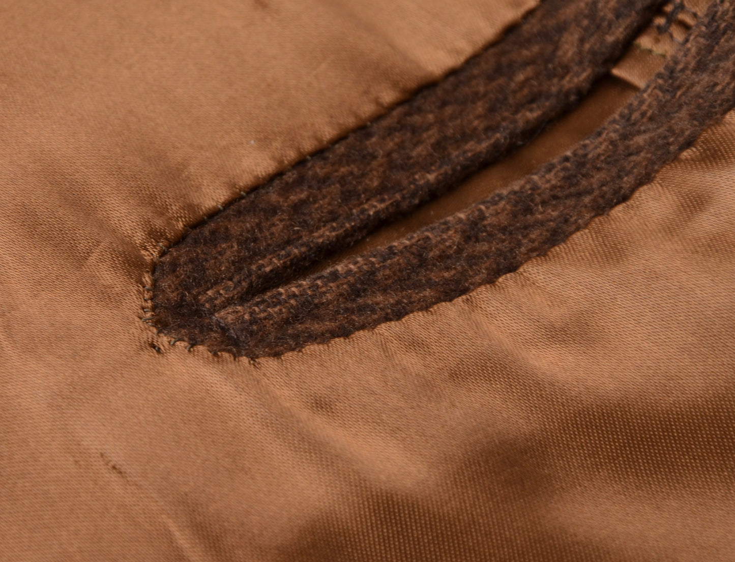 Anonymous Handmade Double-Breasted Overcoat - Brown Chevron