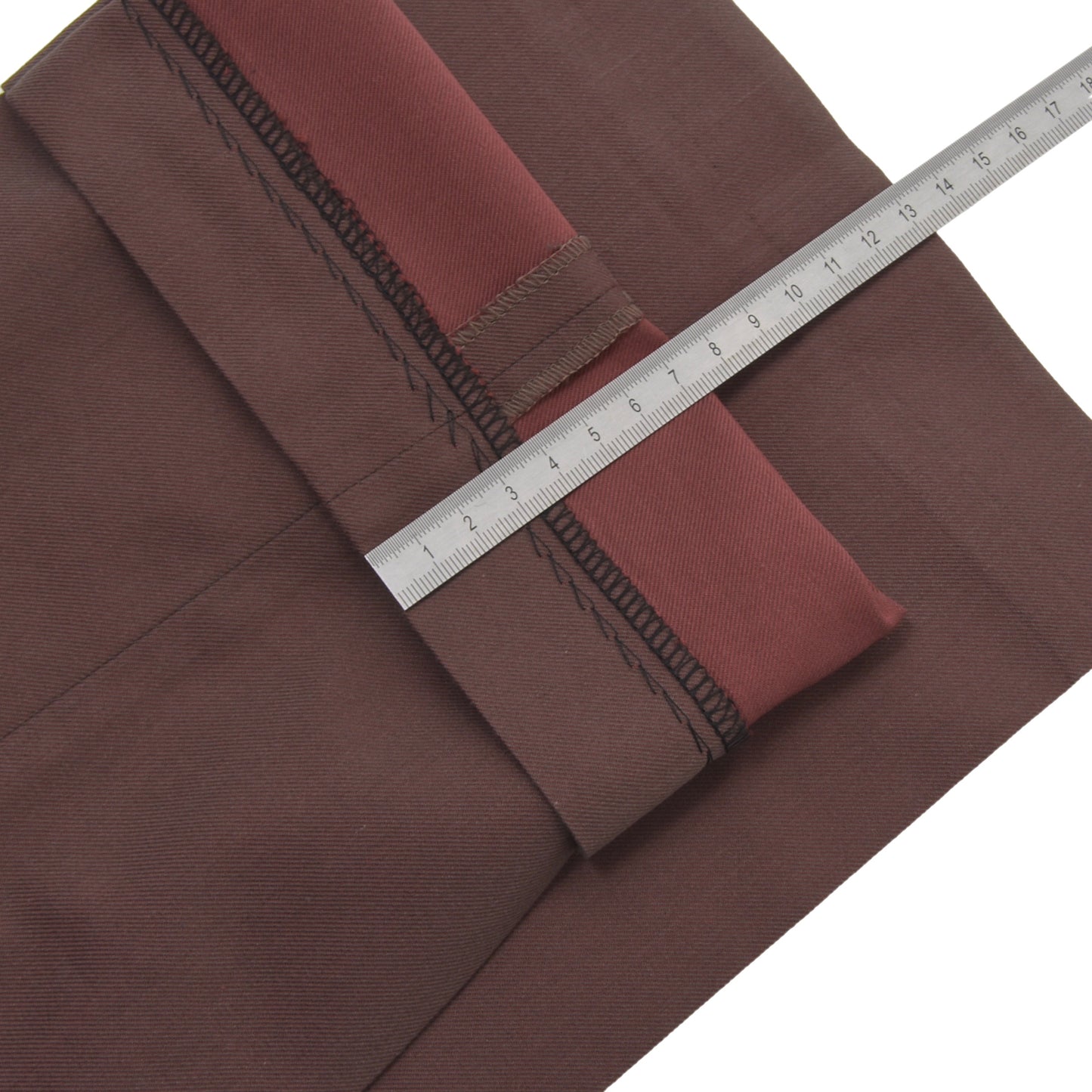 Pal Zileri Cotton Pants Size 54 - Iridescent Burgundy