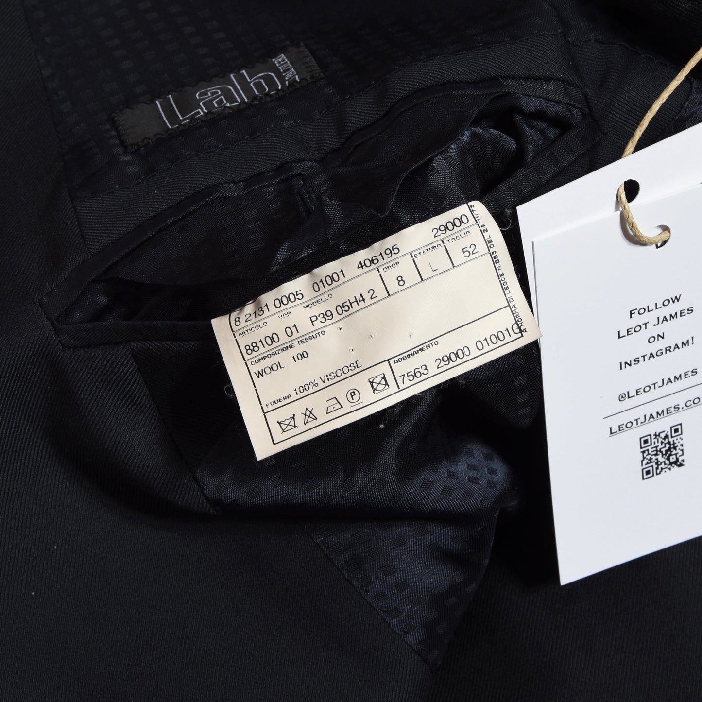 Pal Zileri Wool Jacket Size 52 - Navy Blue