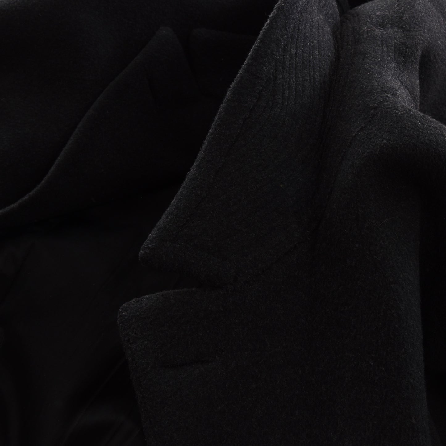 Bespoke 1930s-1940s Bespoke Double-Breasted Coat - Charcoal