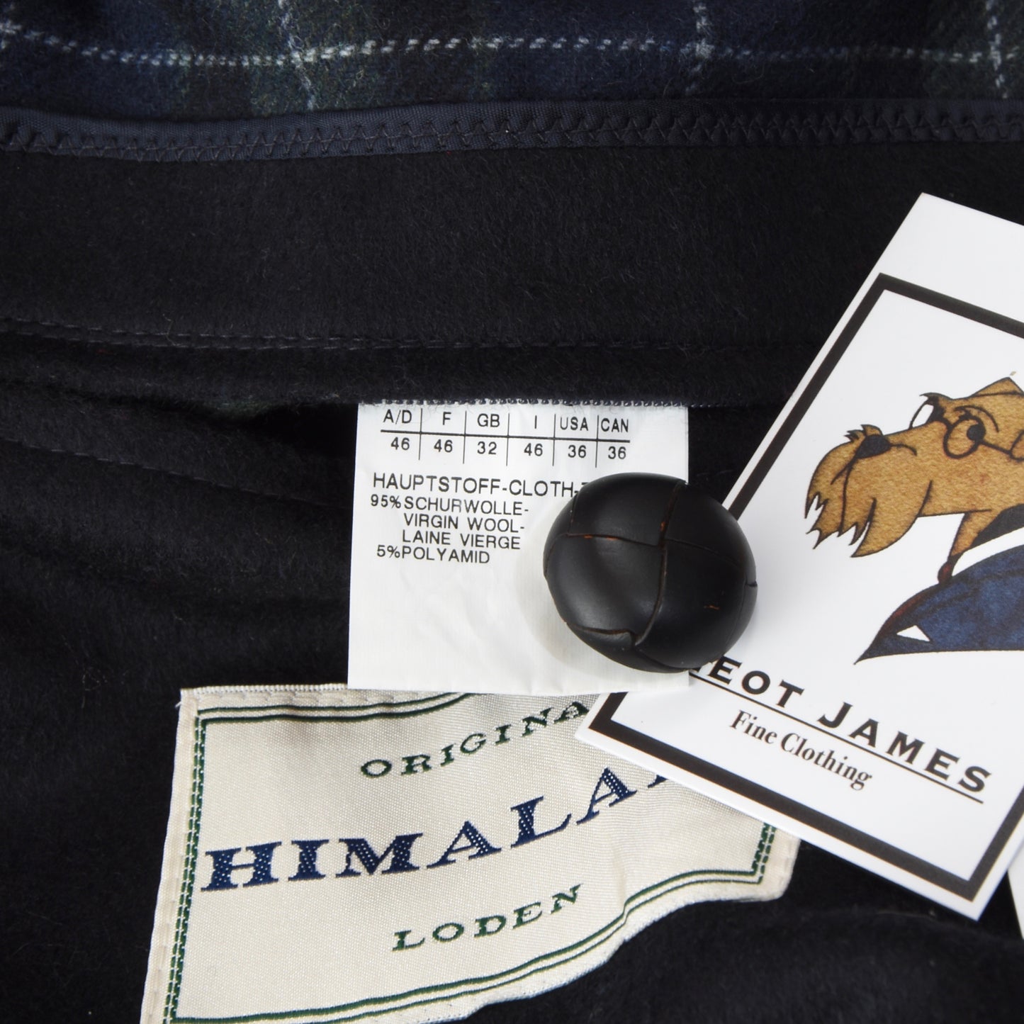 Steinbock Wollmantel Größe 46 - Marineblau