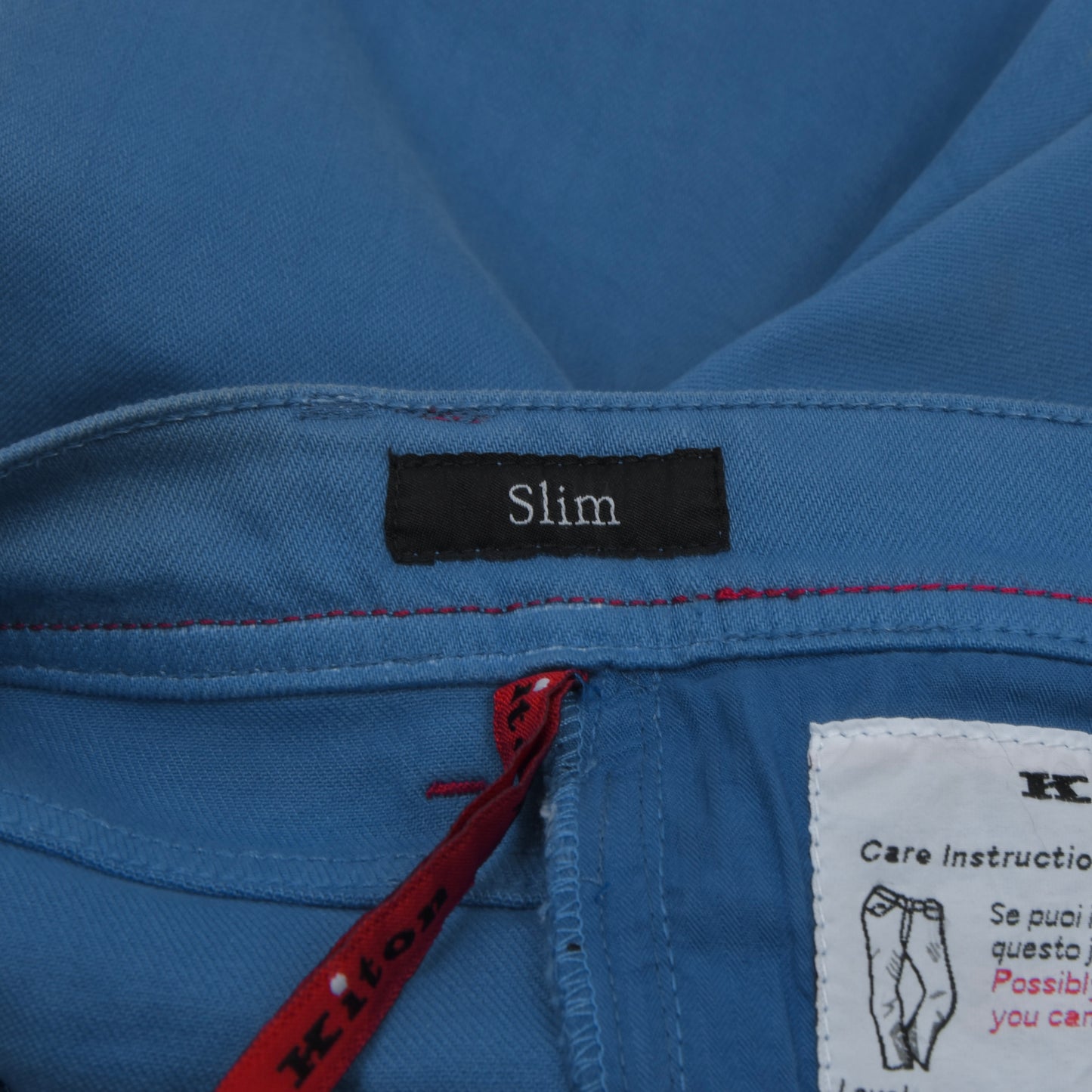 Kiton Napoli Selvedge Jeans Waist ca. 43.5cm Slim - Blue