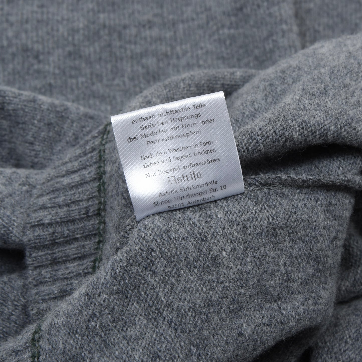 Caj. Arzberger Mariazell Wollpullover, Größe 56 - steirischer Panther/grau