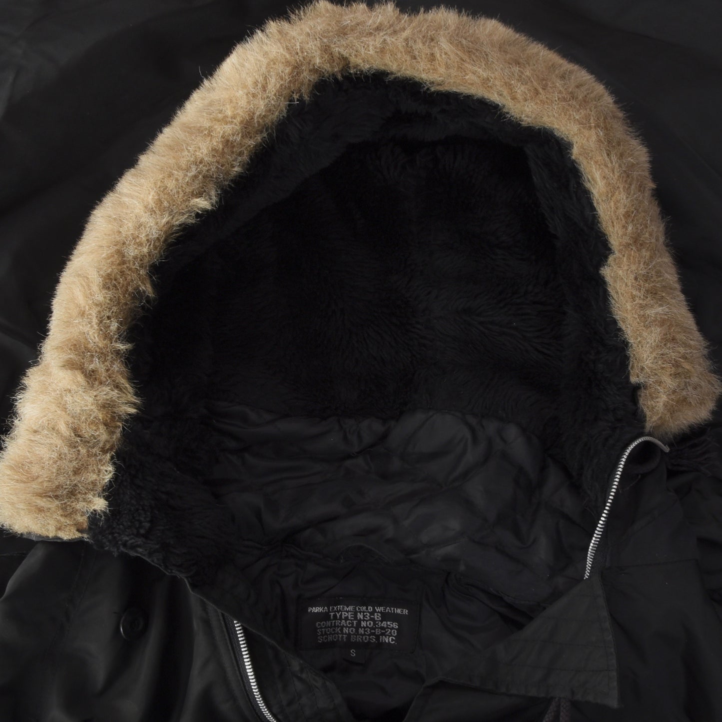 Schott NYC Type N3-B Parka Extreme Cold Weather Größe S - Schwarz