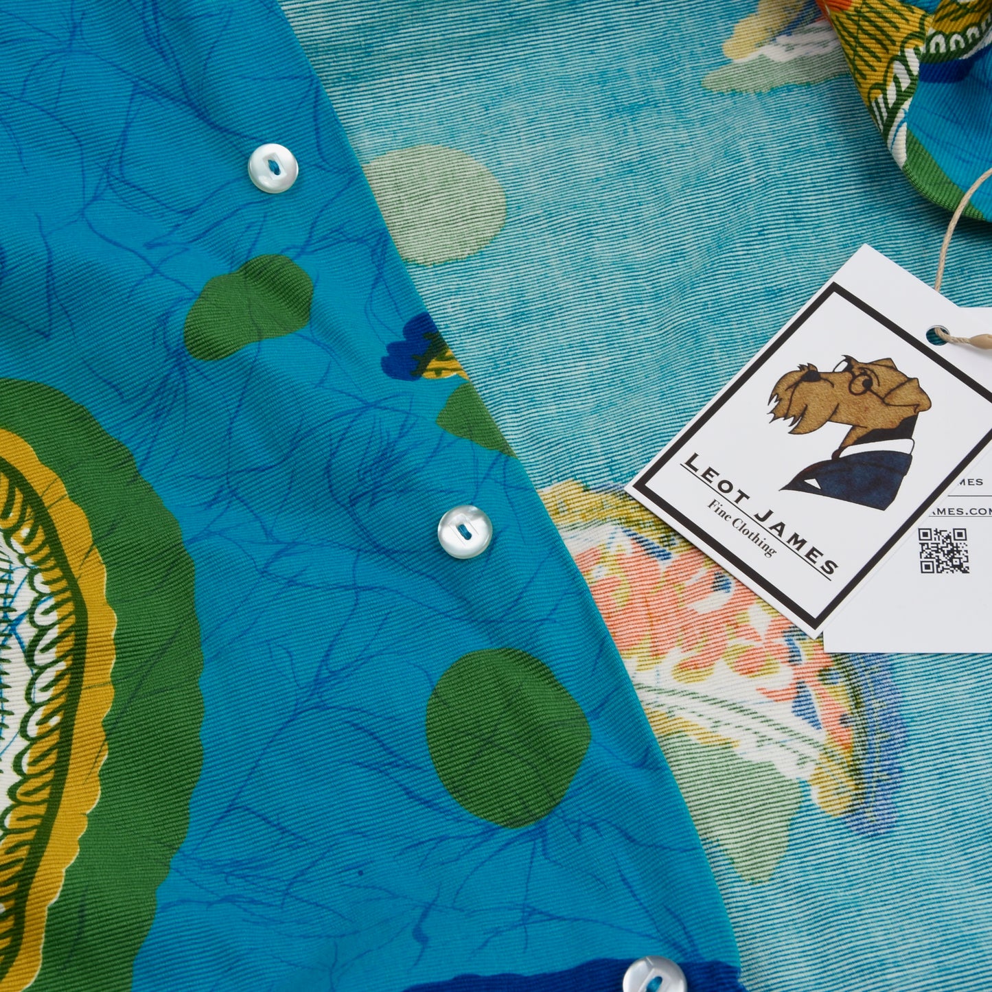 Vintage Ross Sutherland Hawaiihemd - Grün Paisley