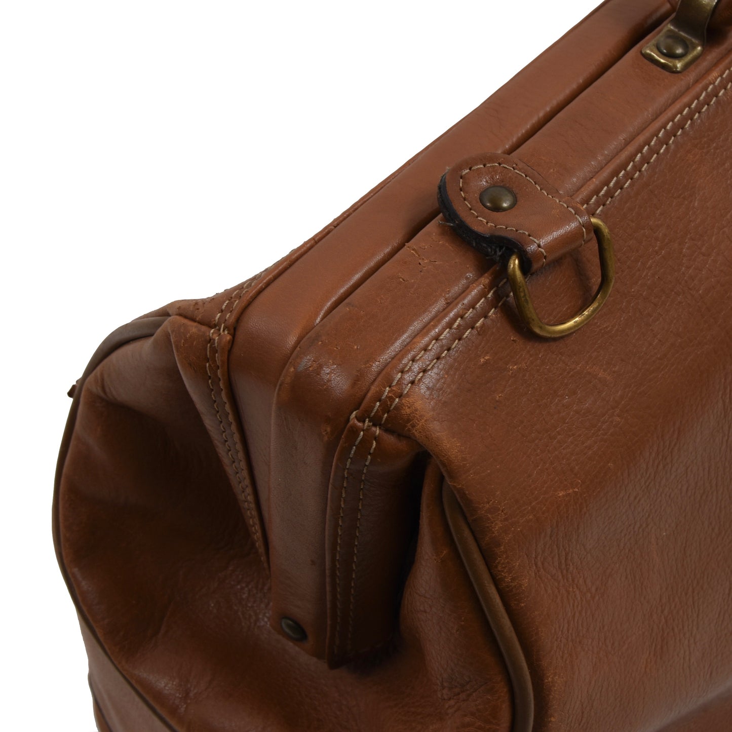 Texier Leather Doctor's Bag/Weekender - Tan