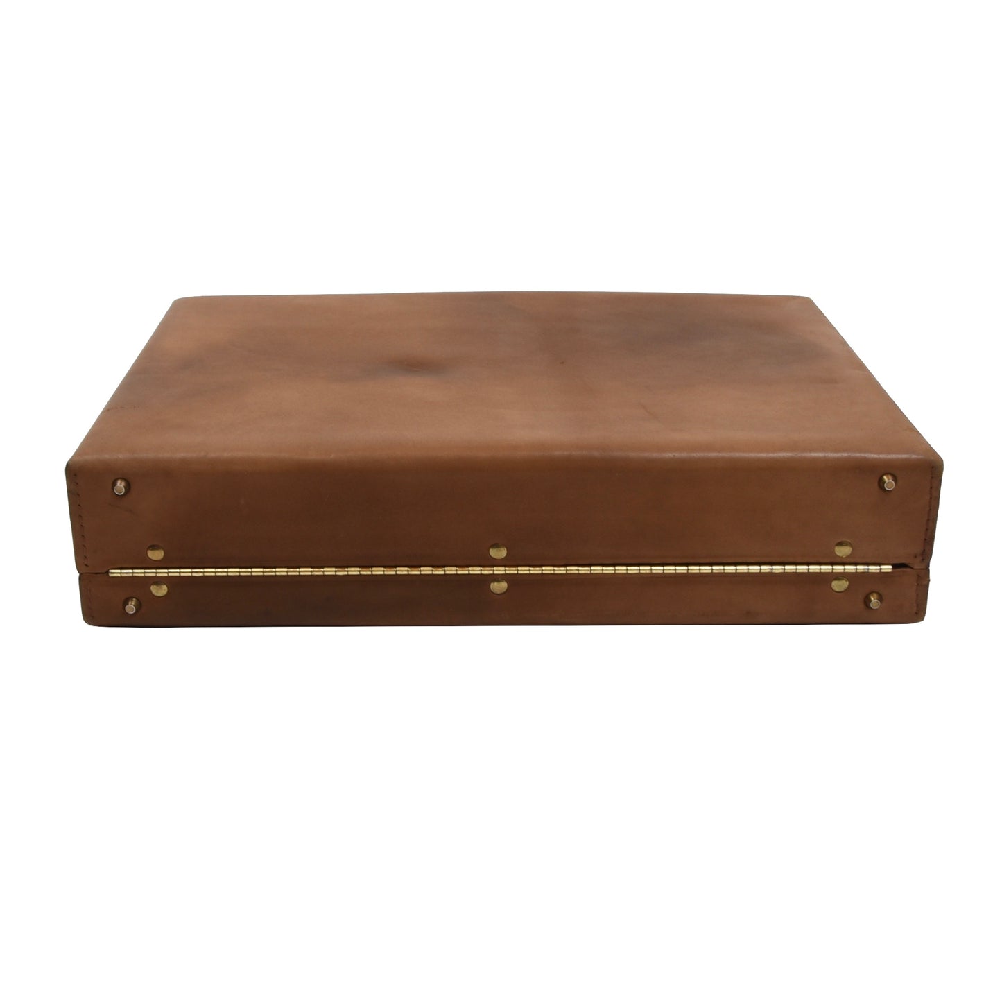 Vintage Renwick Caribou Leather Briefcase - Tan