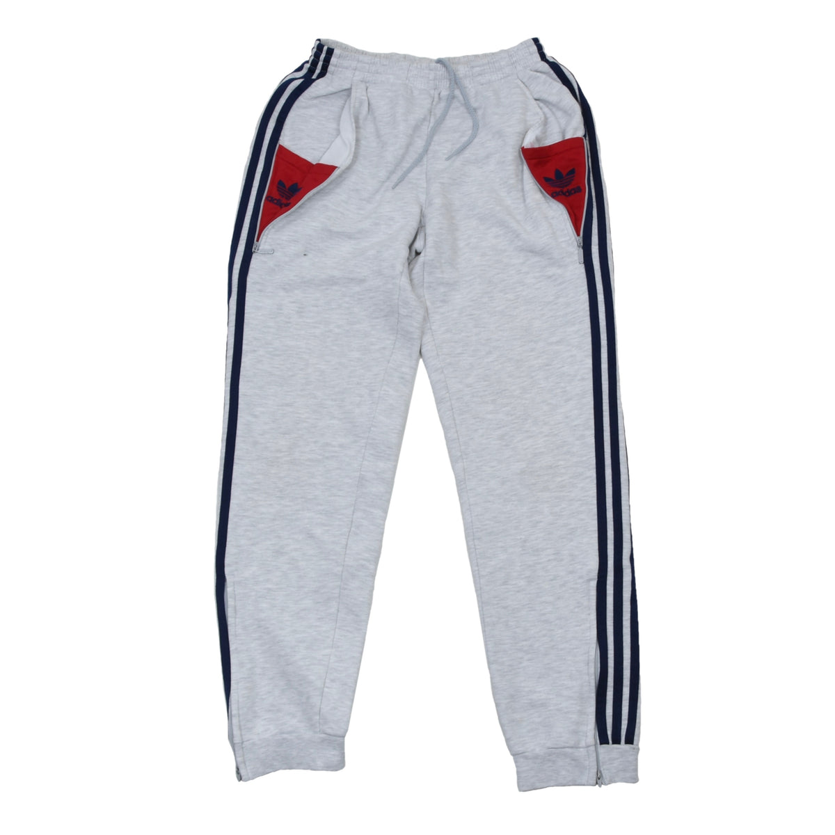 Vintage Adidas Trainingshose Größe D176 - Grau-meliert