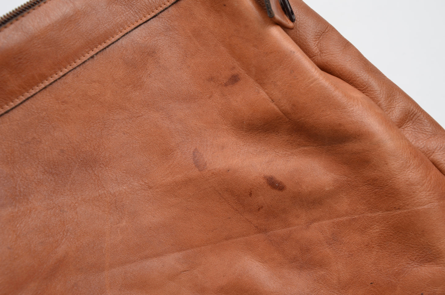 Vintage Leder Duffle/Weekender XXL 47cmB x 55xmH - Hellbraun