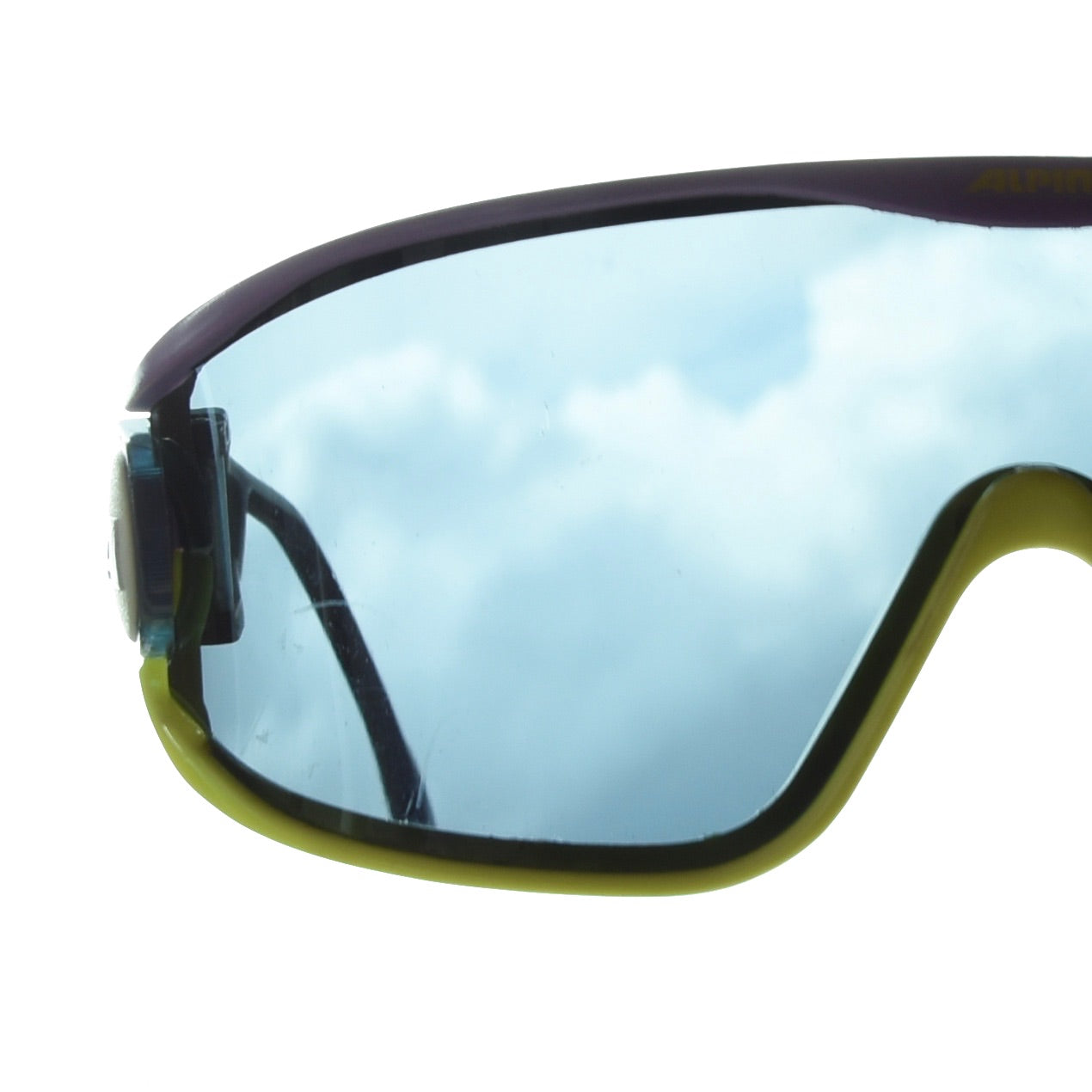 Vintage Swing S Shield Sonnenbrille - Lila & Gelb