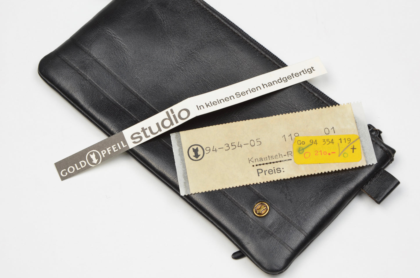 Goldpfeil Leather Pouch - Black