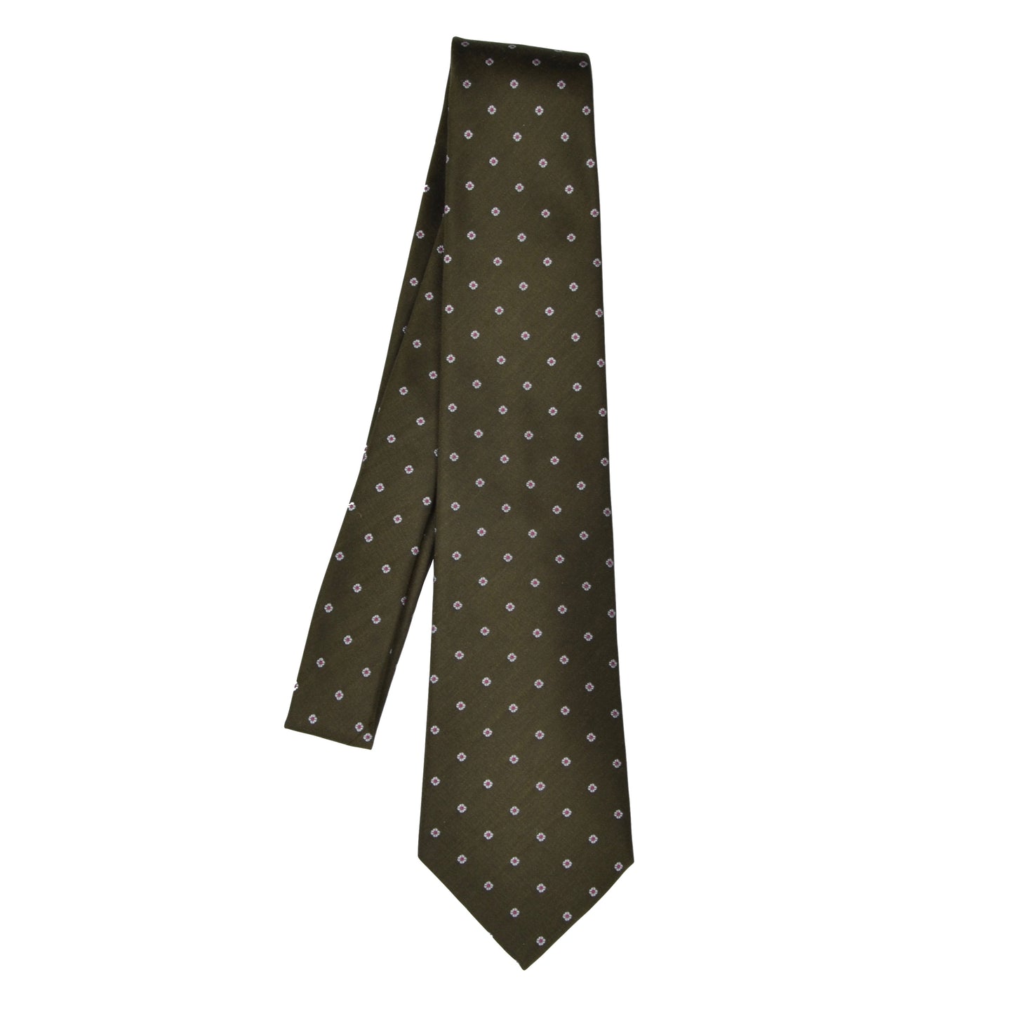 E. Braun & Co. Wien Flower Silk Tie - Green