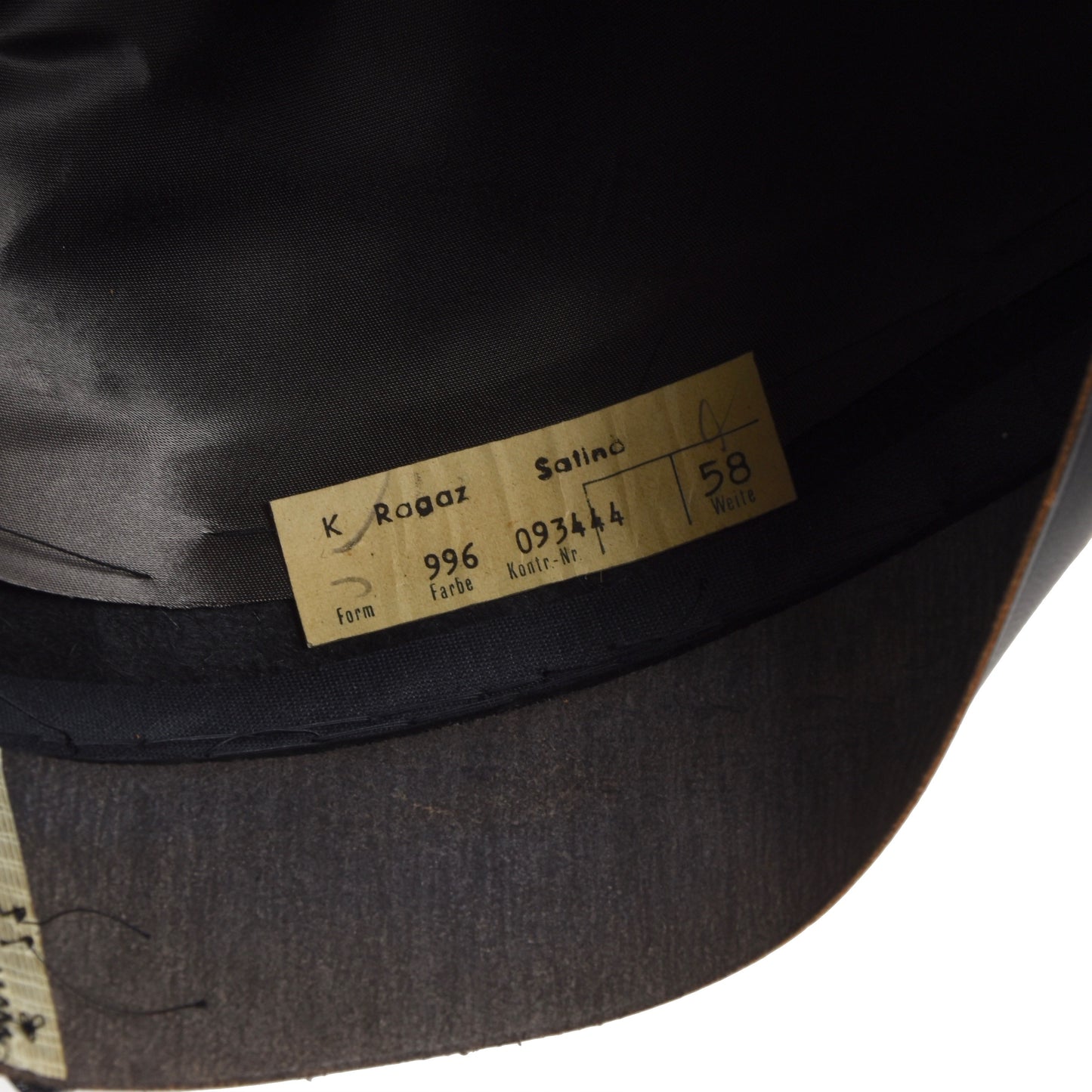 Mayser Fur Felt Hat Size 58 - Charcoal