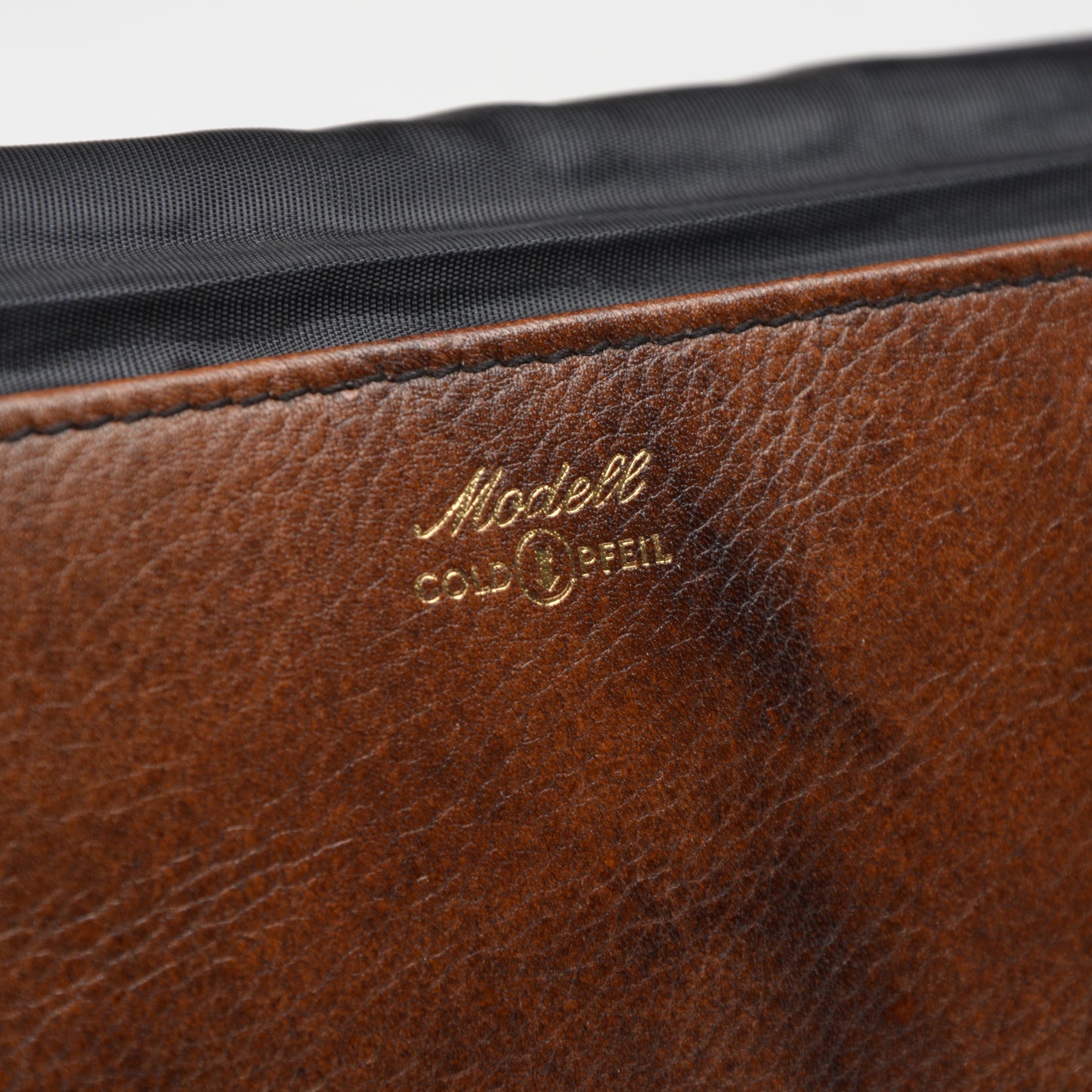 Goldpfeil Leather Document Holder - Black & Brown