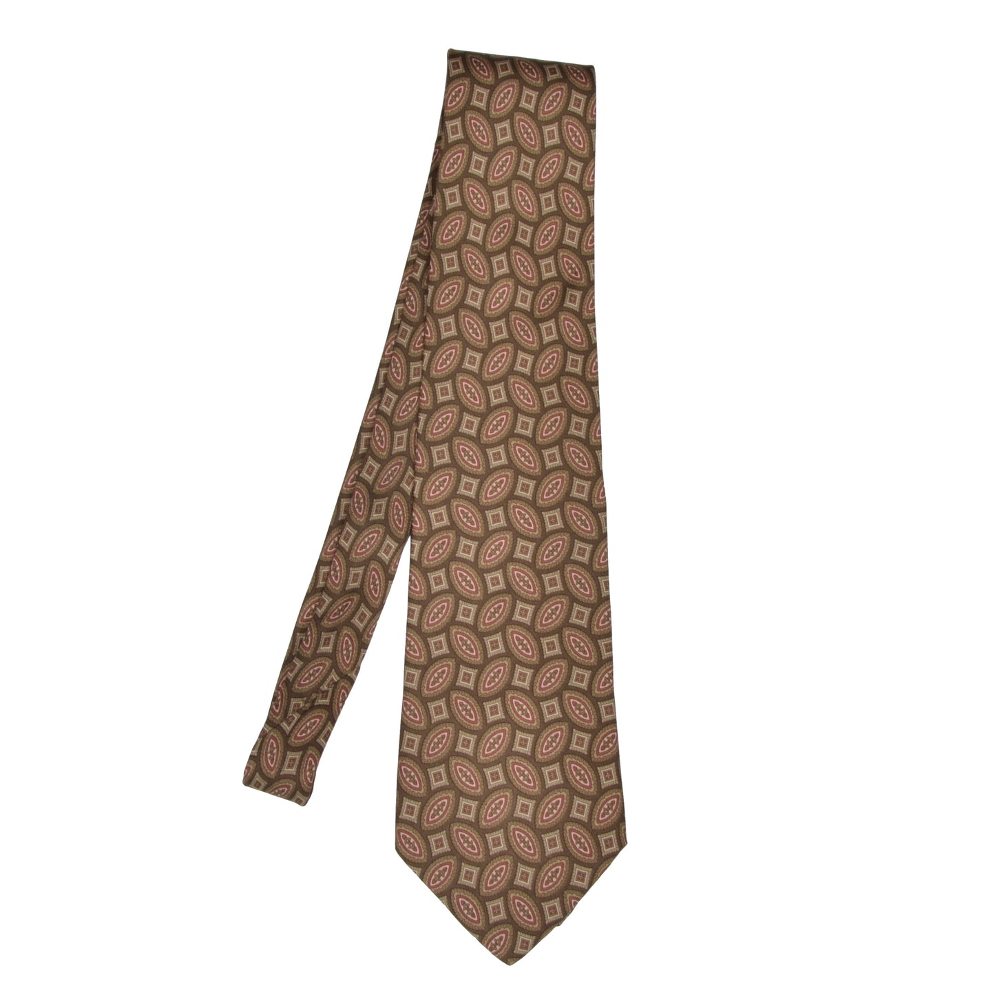 Prochownick Ancient Madder Seidenkrawatte - Braun & Hellbraun