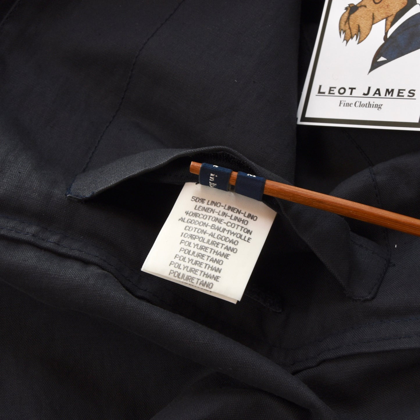 Ermenegildo Zegna Übergroße Jacke aus Leinen/Baumwolle Größe M - Marineblau