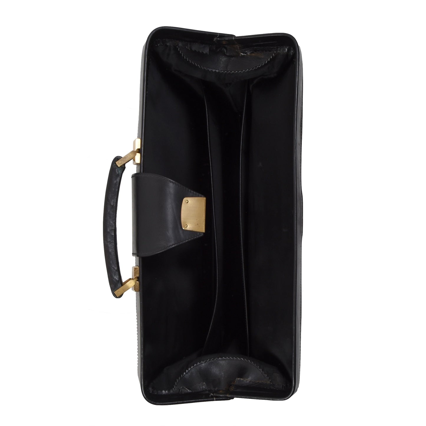 Klassische Aktentasche aus Leder - Schwarz