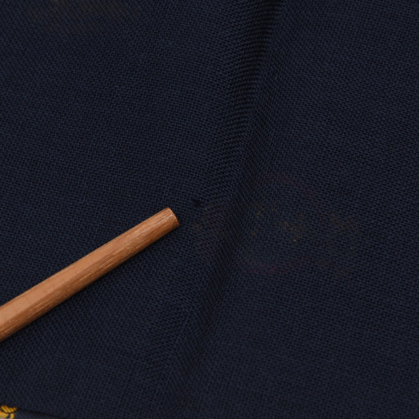 Classic Double-Sided Silk/Wool Dress Scarf Length ca. 143cm - Navy