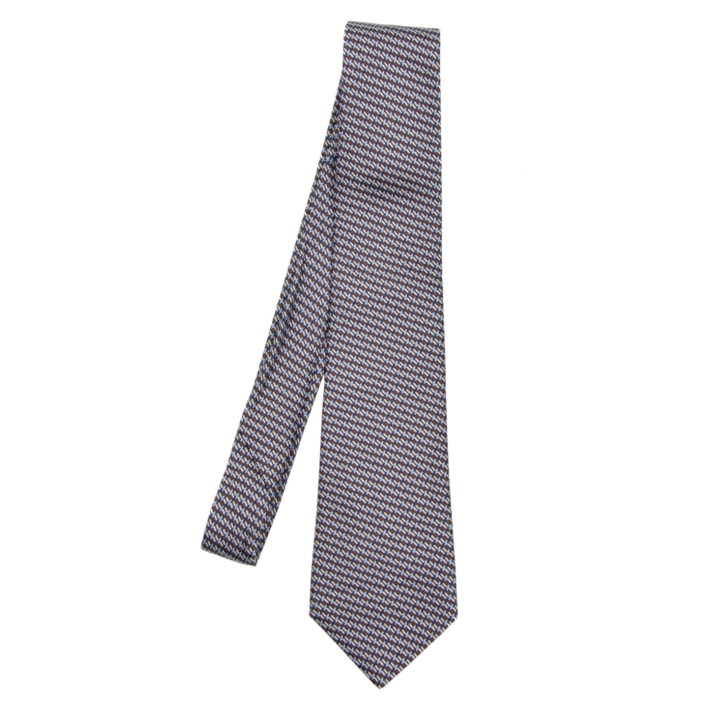 Ermenegildo Zegna Silk Tie - Brown & Blue