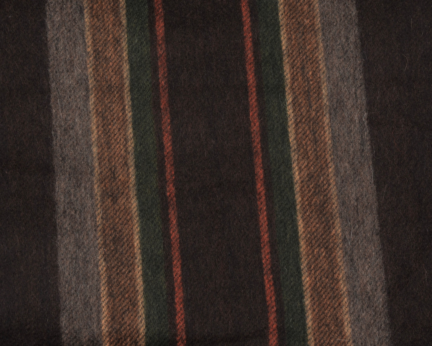 Striped Cashmere Scarf - Brown