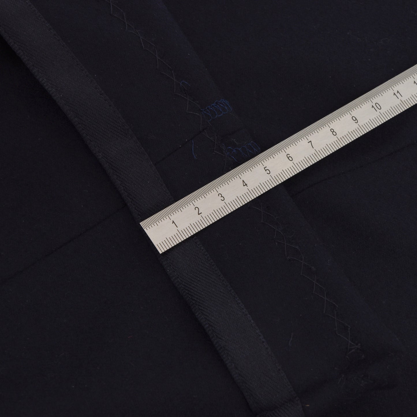 Maßgeschneiderte Rossmann Holland & Sherry Super 100s Wollhose - Marineblau