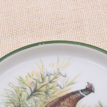 Vintage Seltmann Weiden Porzellan-Untersetzer mit Fasanenmotiv – 2er-Set